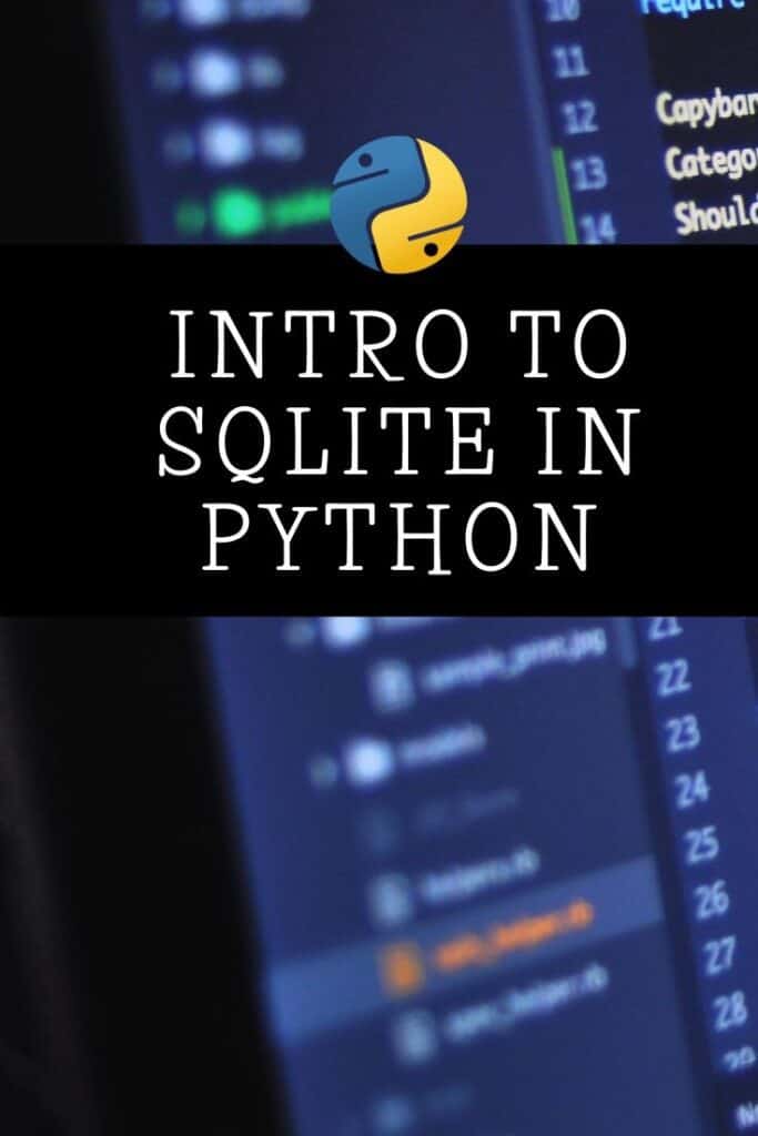 python sqlite