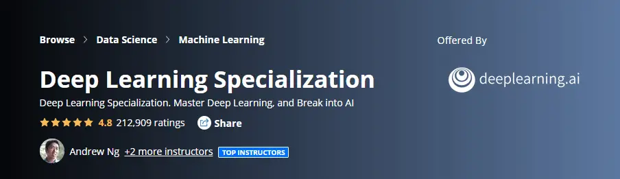 Deep Learning course from Coursera