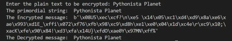 Cryptography Using Python Modules – Pythonista Planet