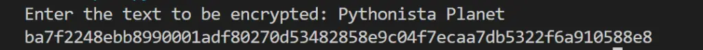 Cryptography using hashlib modules (SHA256) in Python